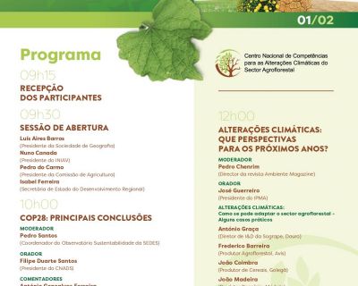 Gravações das sessões da Conferência “Alterações Climáticas – Como nos Adaptarmos a esta nova realidade”